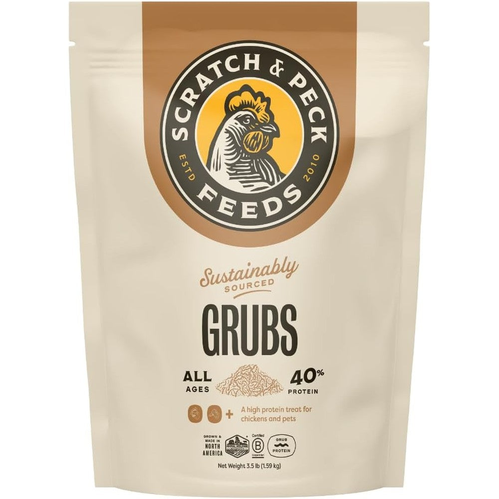 Scratch and Peck Feeds Cluckin Good Grubs 3.5 Pound Pouch front view