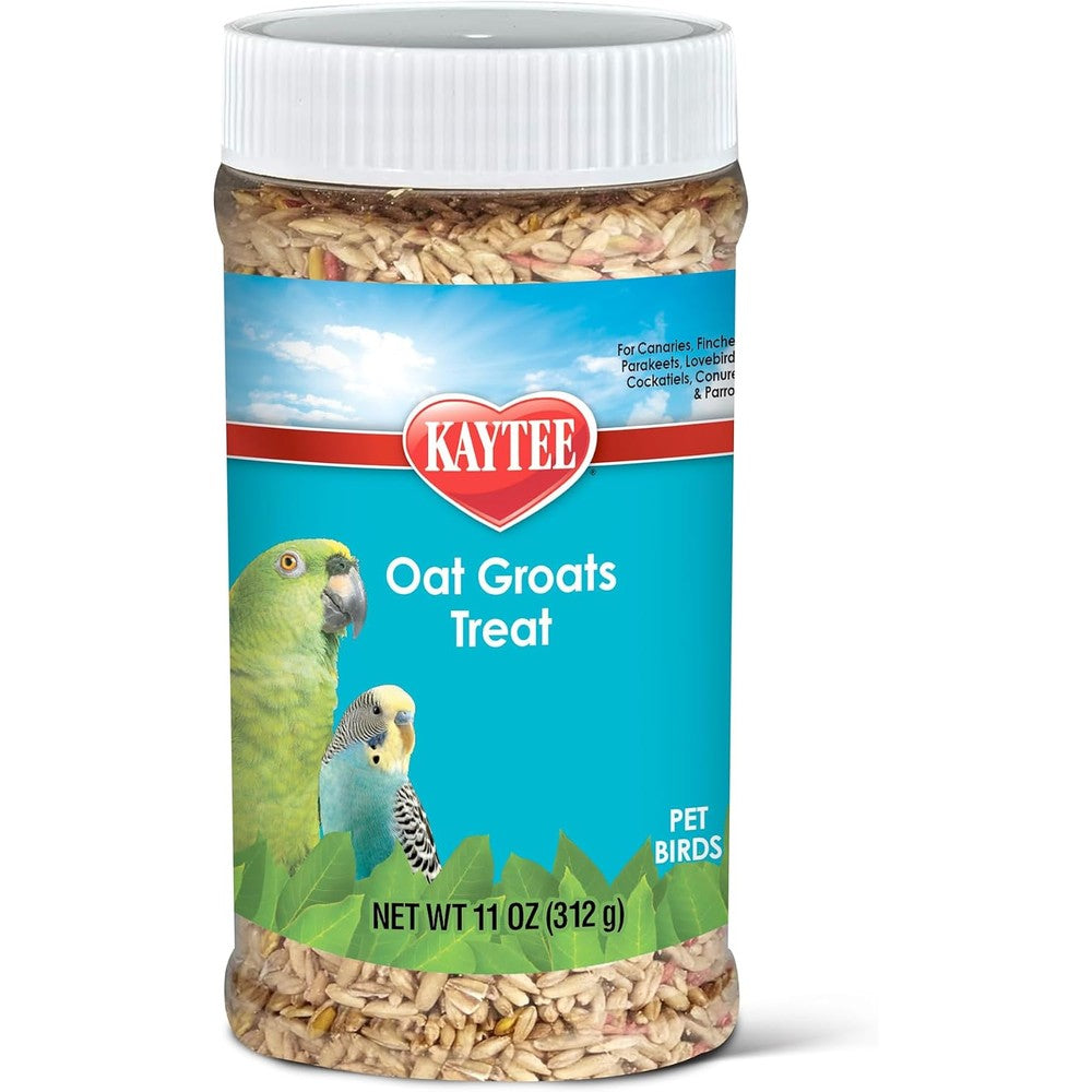 Kaytee Forti Diet Pro Health Oat Groats Treat Jar For All Pet Birds 11 Ounces
