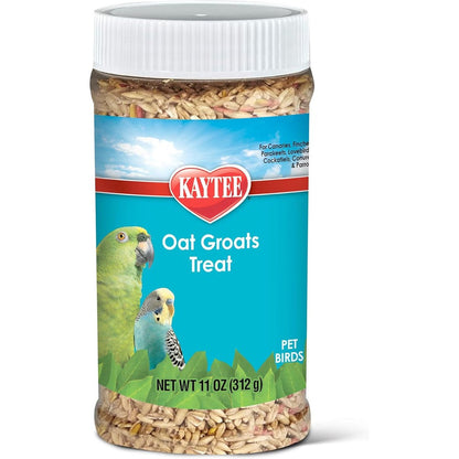 Kaytee Forti Diet Pro Health Oat Groats Treat Jar For All Pet Birds 11 Ounces