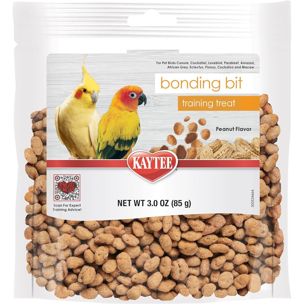 Kaytee Pet Bird Bonding Bits front of bag packaging.