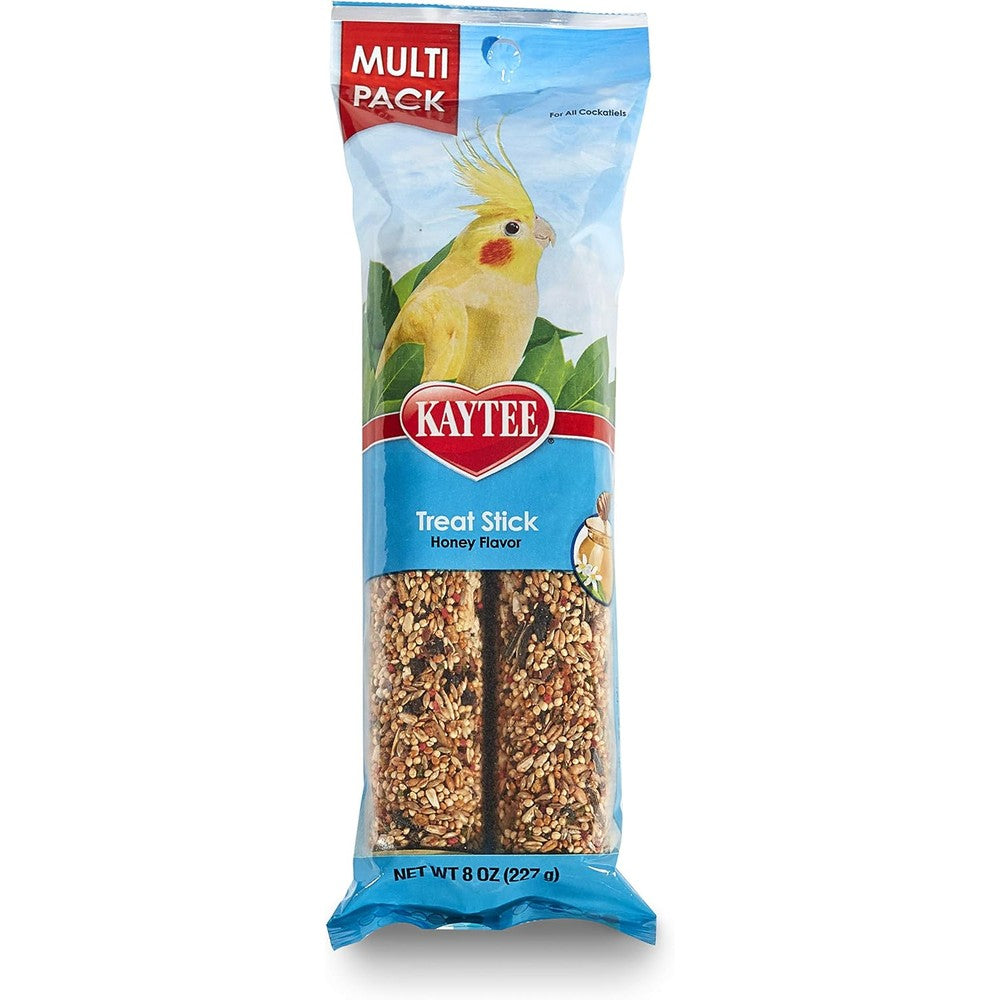 Kaytee Forti-Diet Pro Health Honey Cockatiel Treat Stick 8 Ounce front view