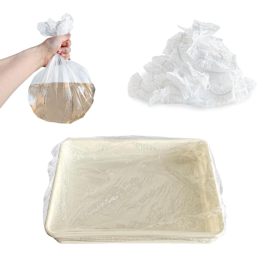Upcessory Disposable Small Animal Cage Liners 50 Pieces Clear Plastic Tray Film For Rabbit Guinea Pig Hamster Cage Sanitation Up To 70 By 50 Centim...