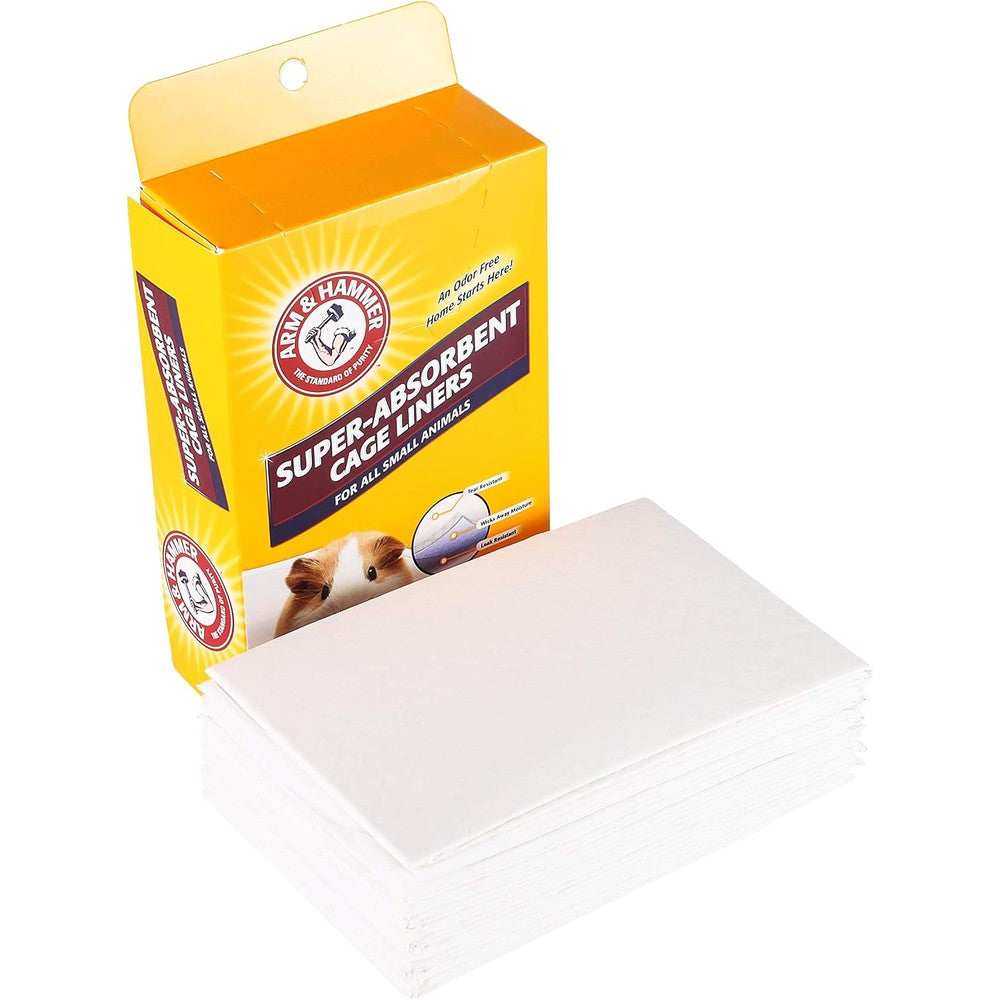 Arm and Hammer super absorbent cage liners front packaging view