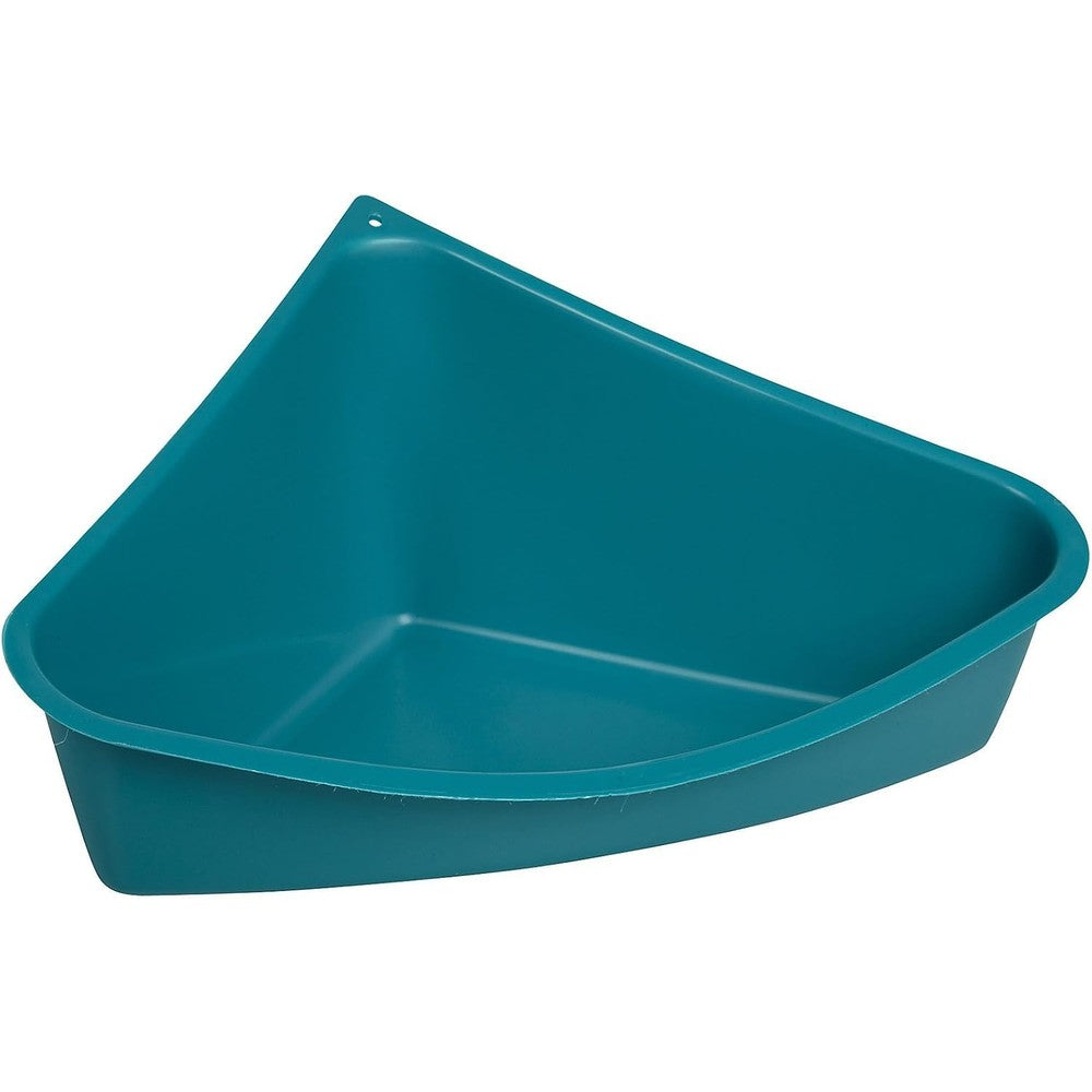 Lixit Corner Litter Pan For Small Animals Ferrets Rabbits Rats And Guinea Pigs Blue Color 14 Inches By 11 Inches By 6 Inches