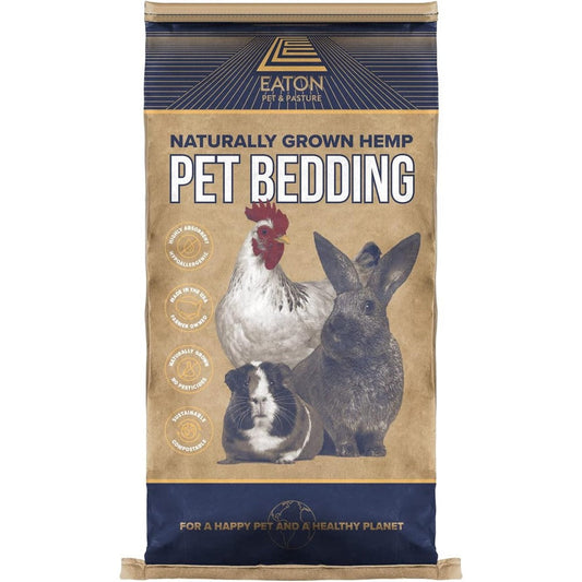Eaton Pet And Pasture Naturally Grown Hemp Pet Bedding For Chickens Rabbits Hamsters And Small Pets Highly Absorbent Hypoallergenic 28 Liters