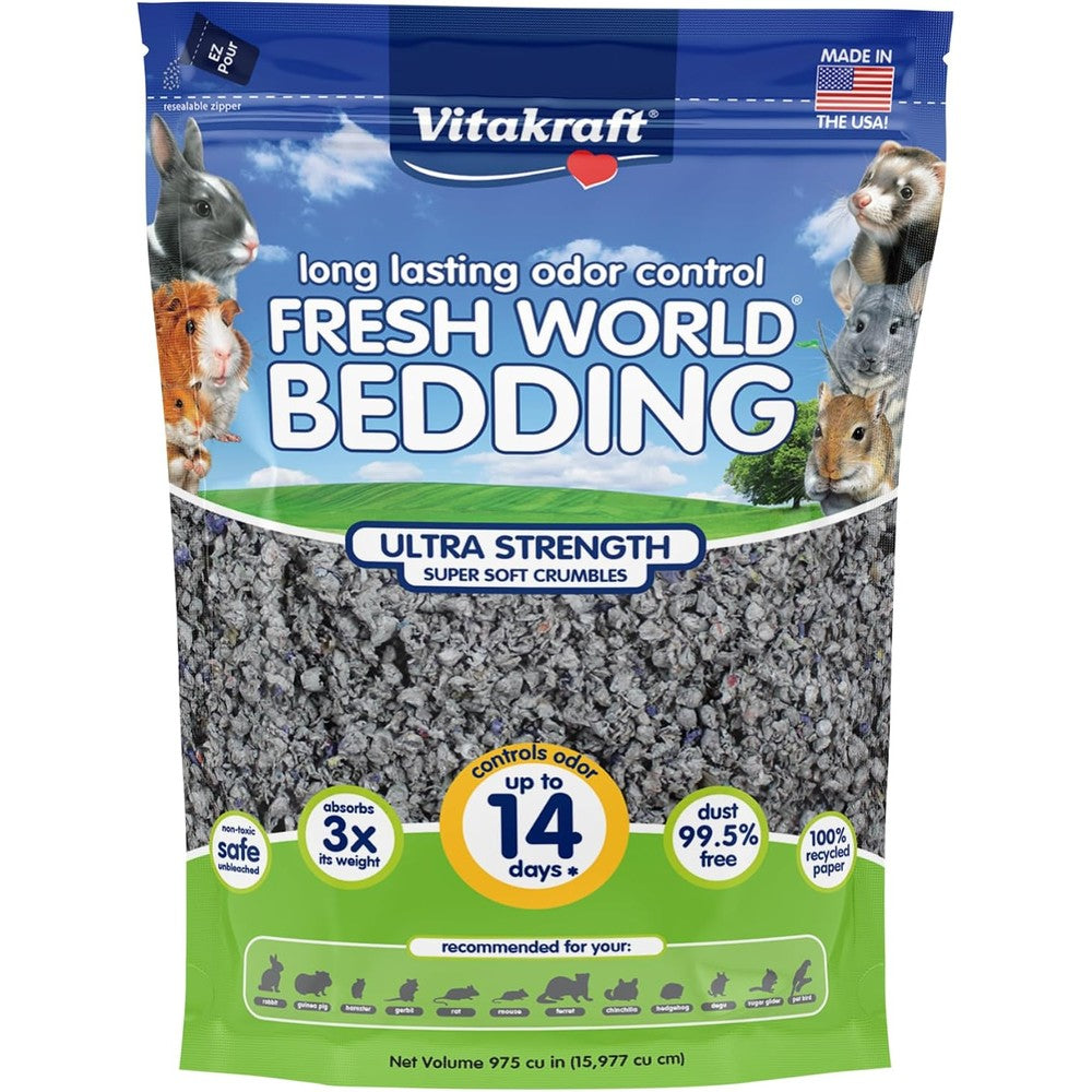 Vitakraft Fresh World paper bedding front view packaging