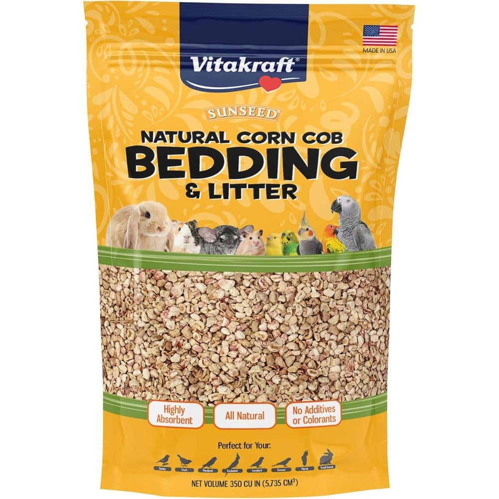 Sunseed natural corn cob bedding and litter front view