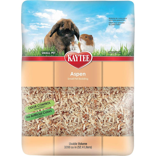 Kaytee Aspen Small Animal Pet Bedding For Guinea Pigs Rabbits Hamsters Gerbils And Chinchillas 52.4 Liters