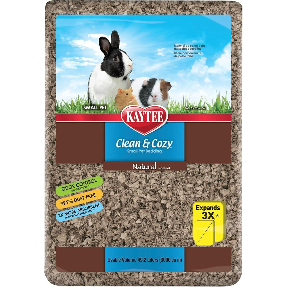 Kaytee Clean And Cozy natural paper bedding front view