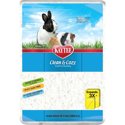 Kaytee Clean And Cozy White Paper Bedding For Small Animals 49.2 Liters Ultra Absorbent And Dust Free