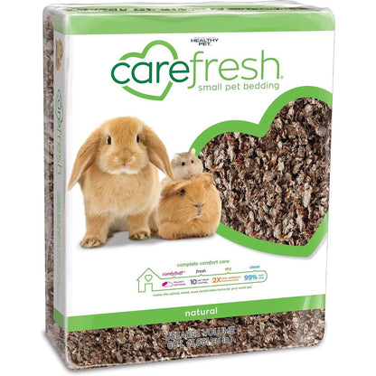 Carefresh Natural Paper Small Pet Bedding, 99 Percent Dust-Free With 10 Day Odor Control For Guinea Pigs, Hamsters, Rabbits, And Rats, 60 Liters