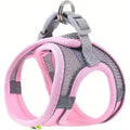Sachi Sports pink adjustable pet harness and leash front view