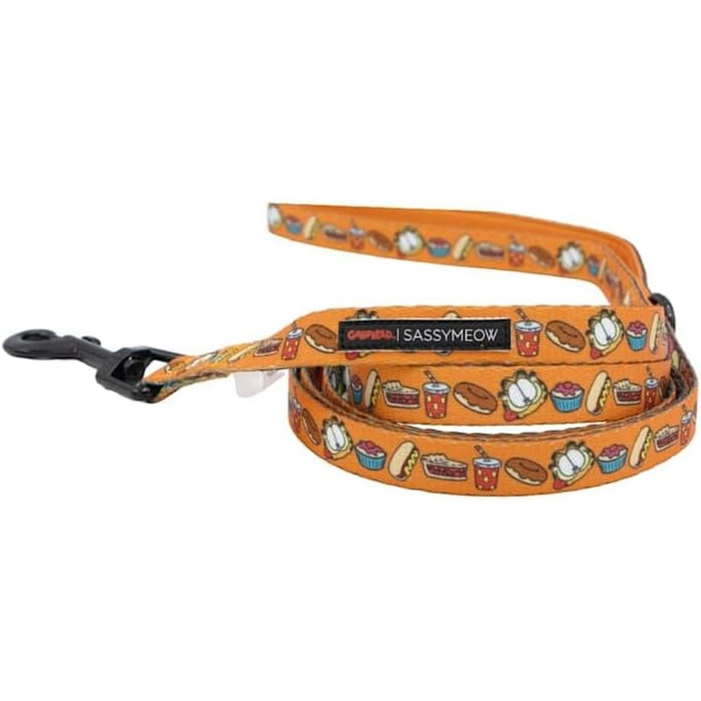 Sassy Woof Garfield Cat Leash Front View Authentic Imported Pet Gear
