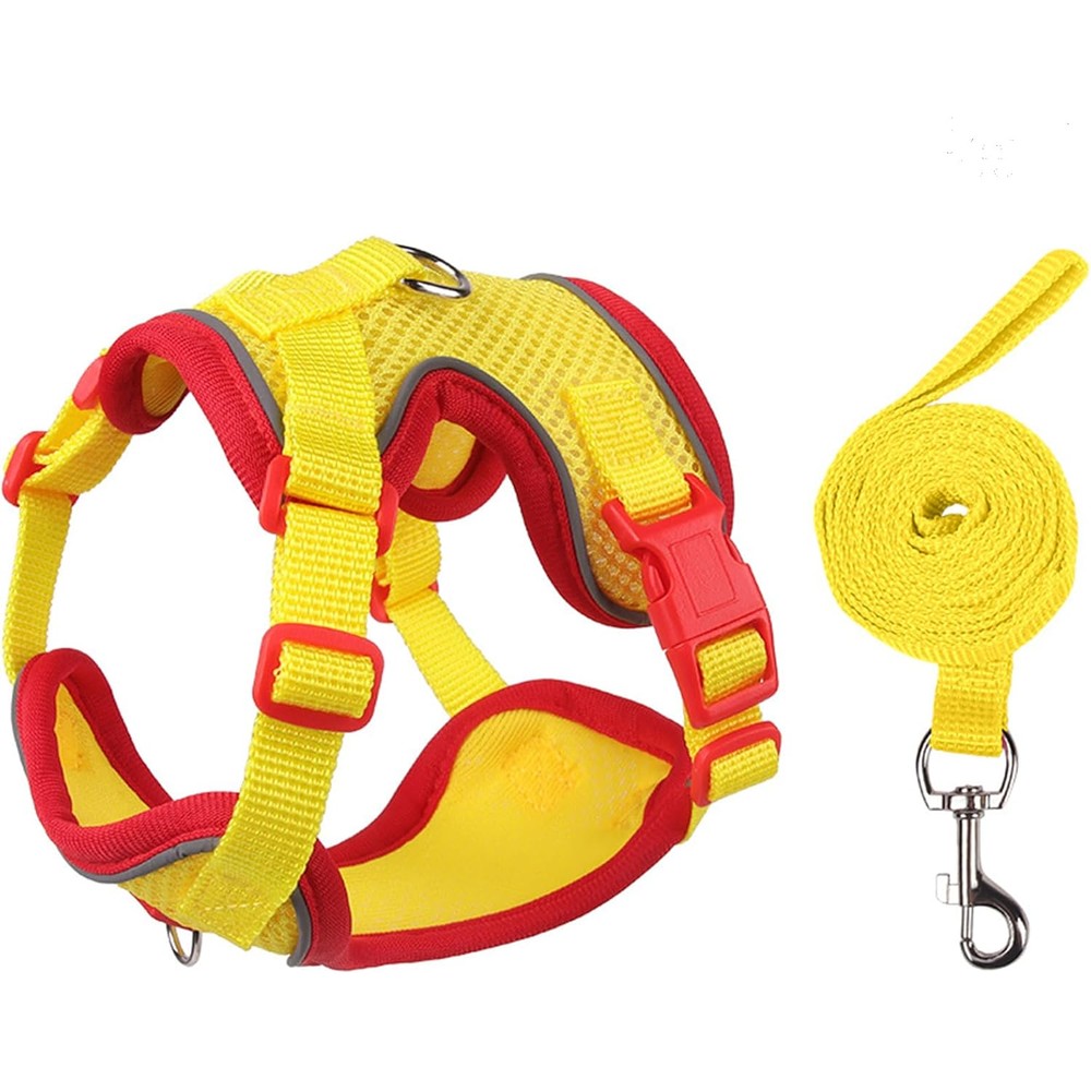 Muejjur cat harness and leash set front view escape proof pet gear