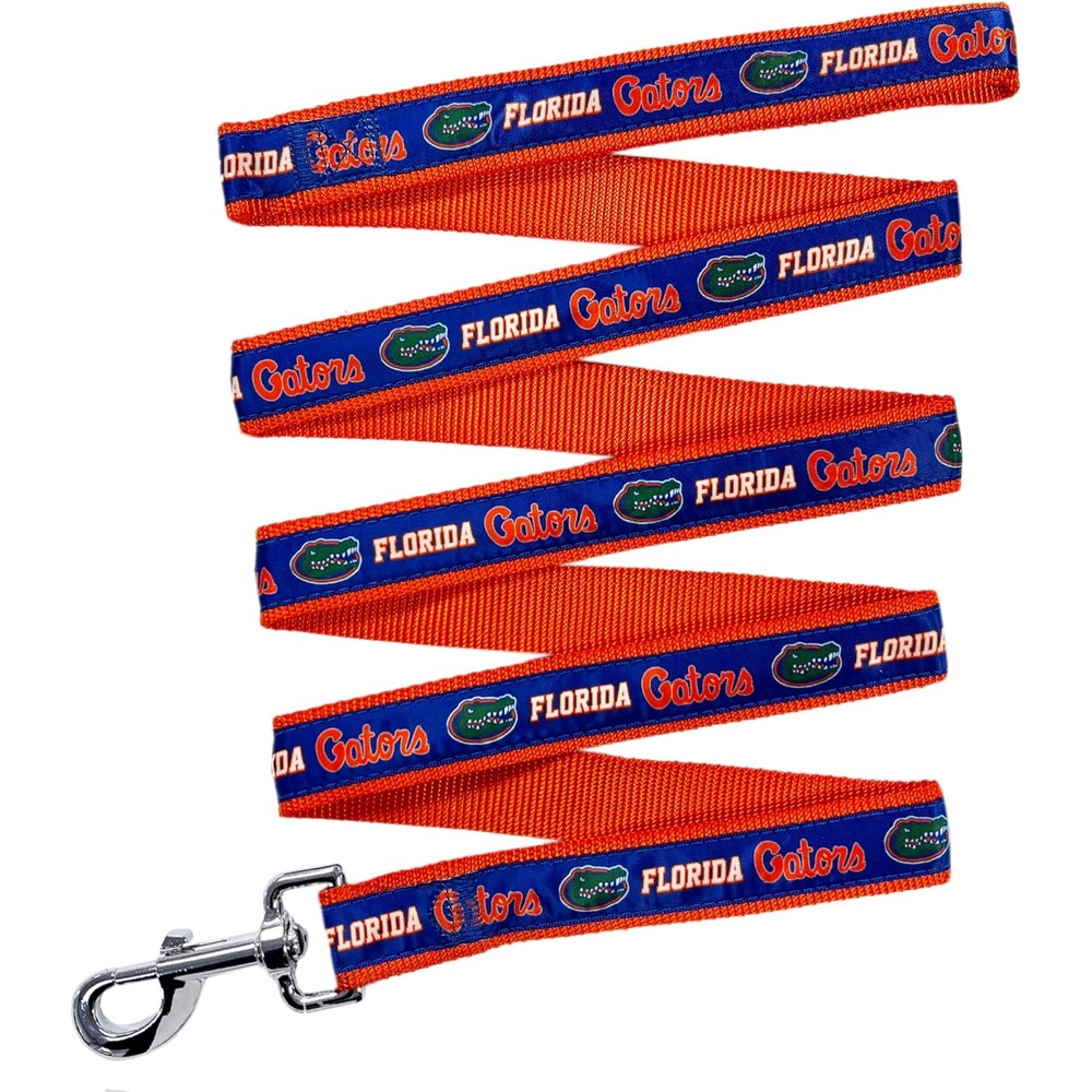 Pets First NCAA Florida Gators dog leash front view showing team logo