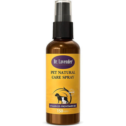Curaseb Dr Lavender pet hot spot treatment spray front view for dog skin allergy relief