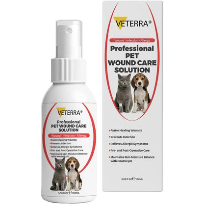 Wagging Tails Antiseptic Wound Care Spray for Dogs and Cats front view packaging