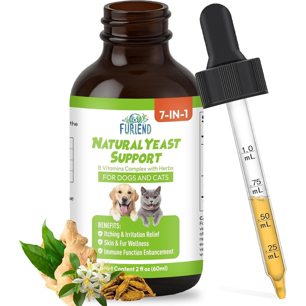 Beloved Pets Natural Yeast Infection Itch Relief bottle front view for pet skin allergy care