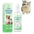PET PERK cat wound care spray front view bottle packaging for feline skin recovery