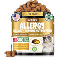 Cudory Cat Allergy Relief Chews front view container with chicken flavor treats.