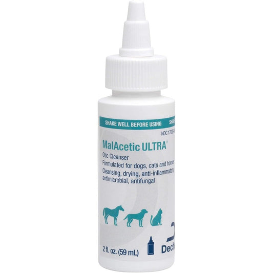 MalAcetic Ultra Otic Cleanser front view bottle of medicated pet ear cleaner