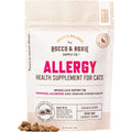 Rocco & Roxie Seasonal Allergy Relief for Cats front packaging view showing chicken flavor details