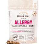 Rocco & Roxie Seasonal Allergy Relief for Cats front packaging view showing chicken flavor details
