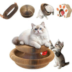 Jogcoys Kitty Curls Magic Organ Cat Toy front view showing the circular donut shape with embedded track.