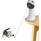 TBTeek motion activated interactive cat toy front view showing sleek modern charging base
