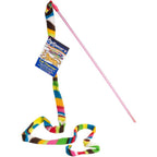 Cat Dancer rainbow charmer interactive cat toy front view