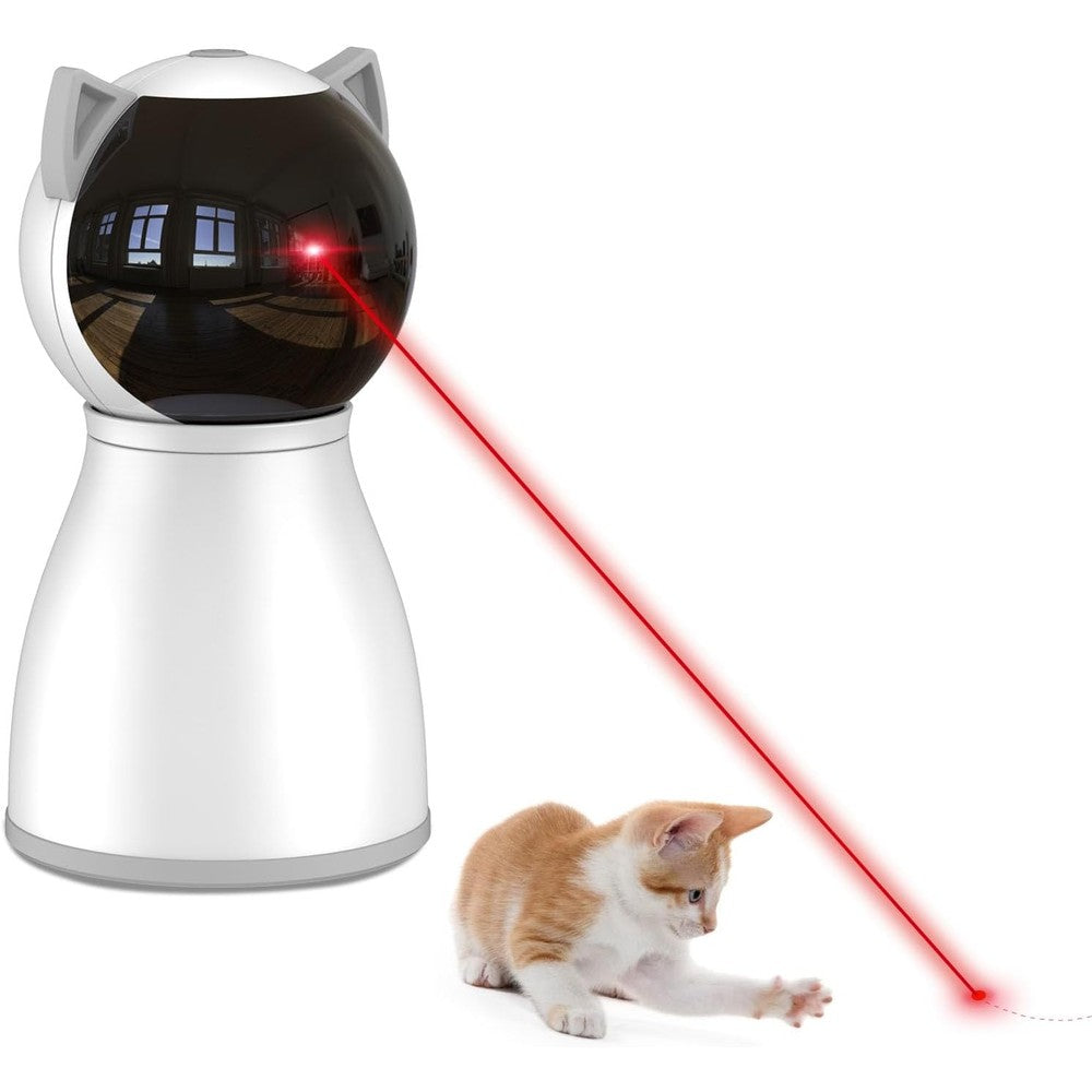 YVE LIFE Fourth Generation automatic cat laser toy front view interactive pet entertainment device.