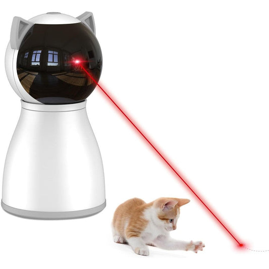 YVE LIFE Fourth Generation automatic cat laser toy front view interactive pet entertainment device.
