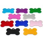 UEETEK Customized Dog and Cat ID Tags in Ten Colors Personalized Pet Name Tags with Up to Four Lines of Text on Back