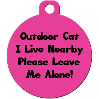 Big Jerk Custom Products Ltd. Cat Custom Pet ID Tag Double Sided Aluminum Personalised Name Collar Tag For Outdoor Cats, Small Size