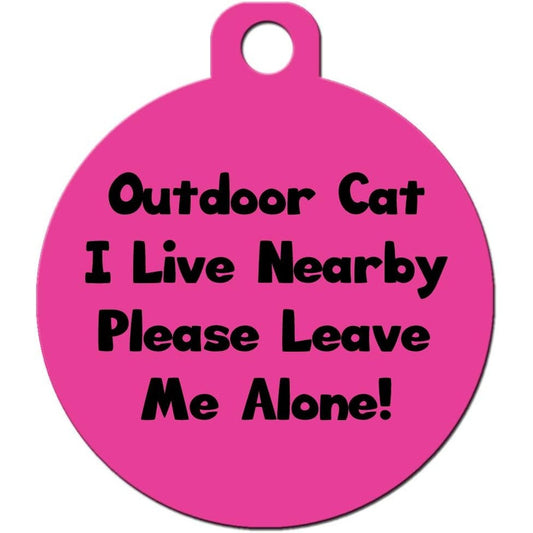 Big Jerk Custom Products Ltd. Cat Custom Pet ID Tag Double Sided Aluminum Personalised Name Collar Tag For Outdoor Cats, Small Size