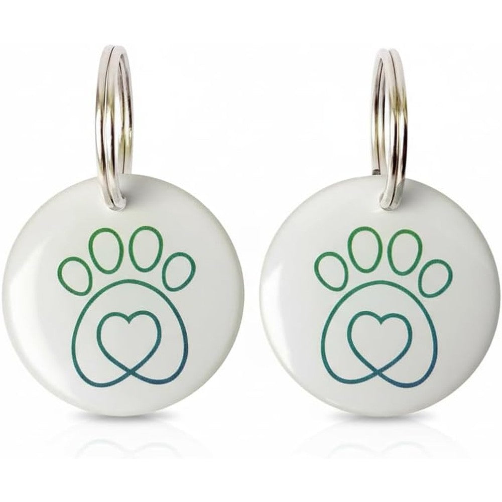 PETQUALITY Show That Love Compatible With Sureflap Surefeed Microchip RFID Collar Tags Disc Key Replacement For Cats And Dogs, Pack Of 2
