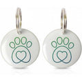 PETQUALITY Show That Love Compatible With Sureflap Surefeed Microchip RFID Collar Tags Disc Key Replacement For Cats And Dogs, Pack Of 2