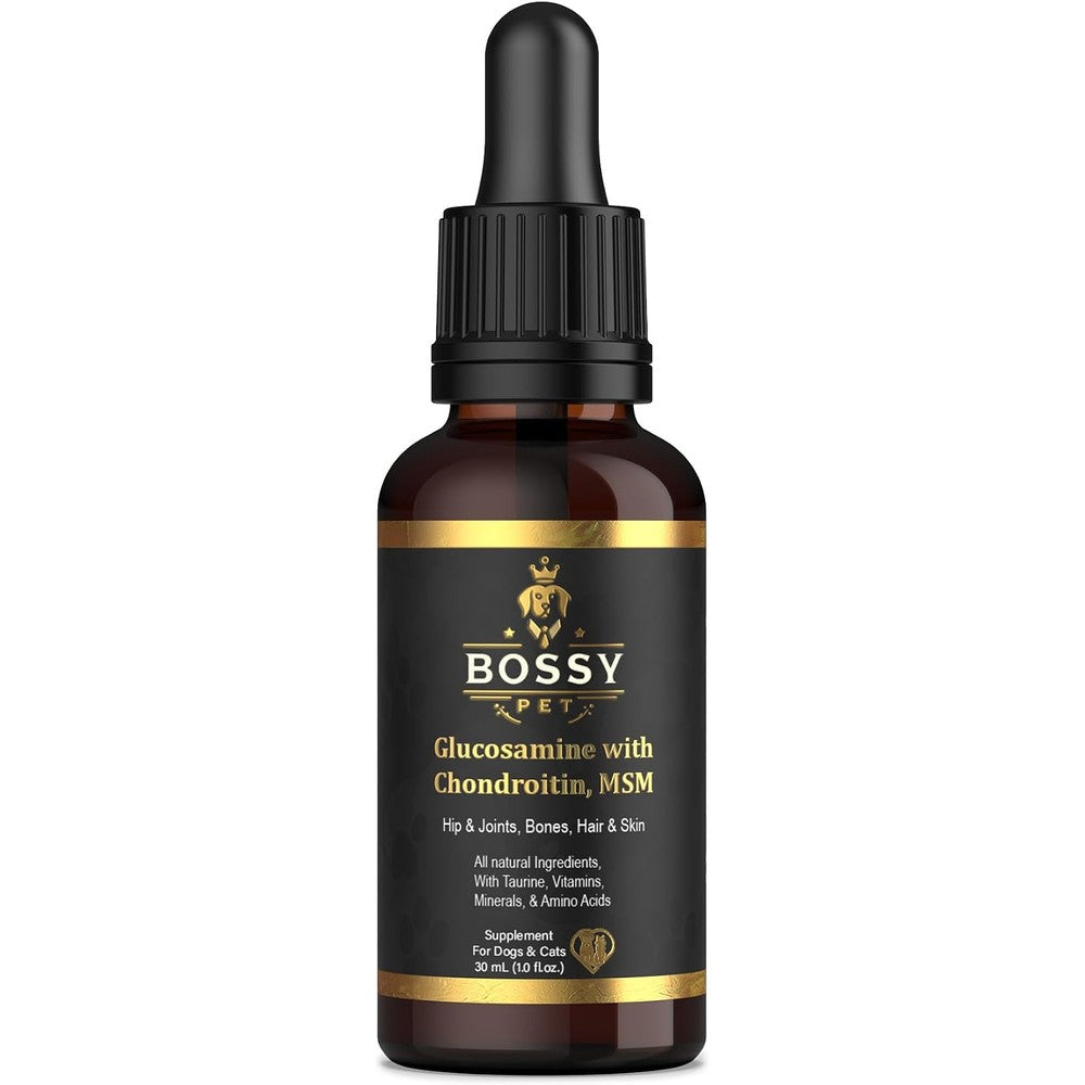 Bossy Pet liquid glucosamine joint supplement front view
