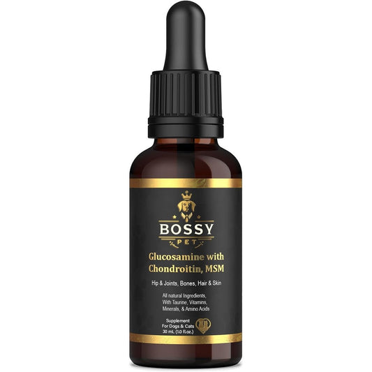 Bossy Pet liquid glucosamine joint supplement front view