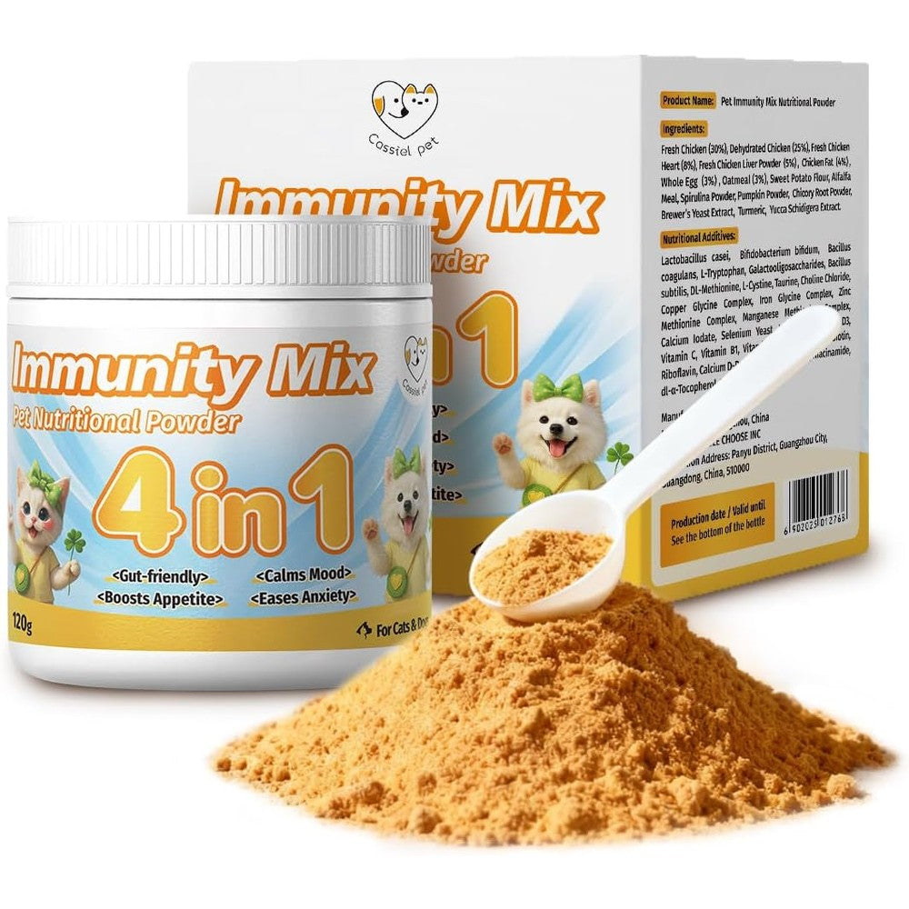 Cassiel Pet Immunity Mix powder container front view