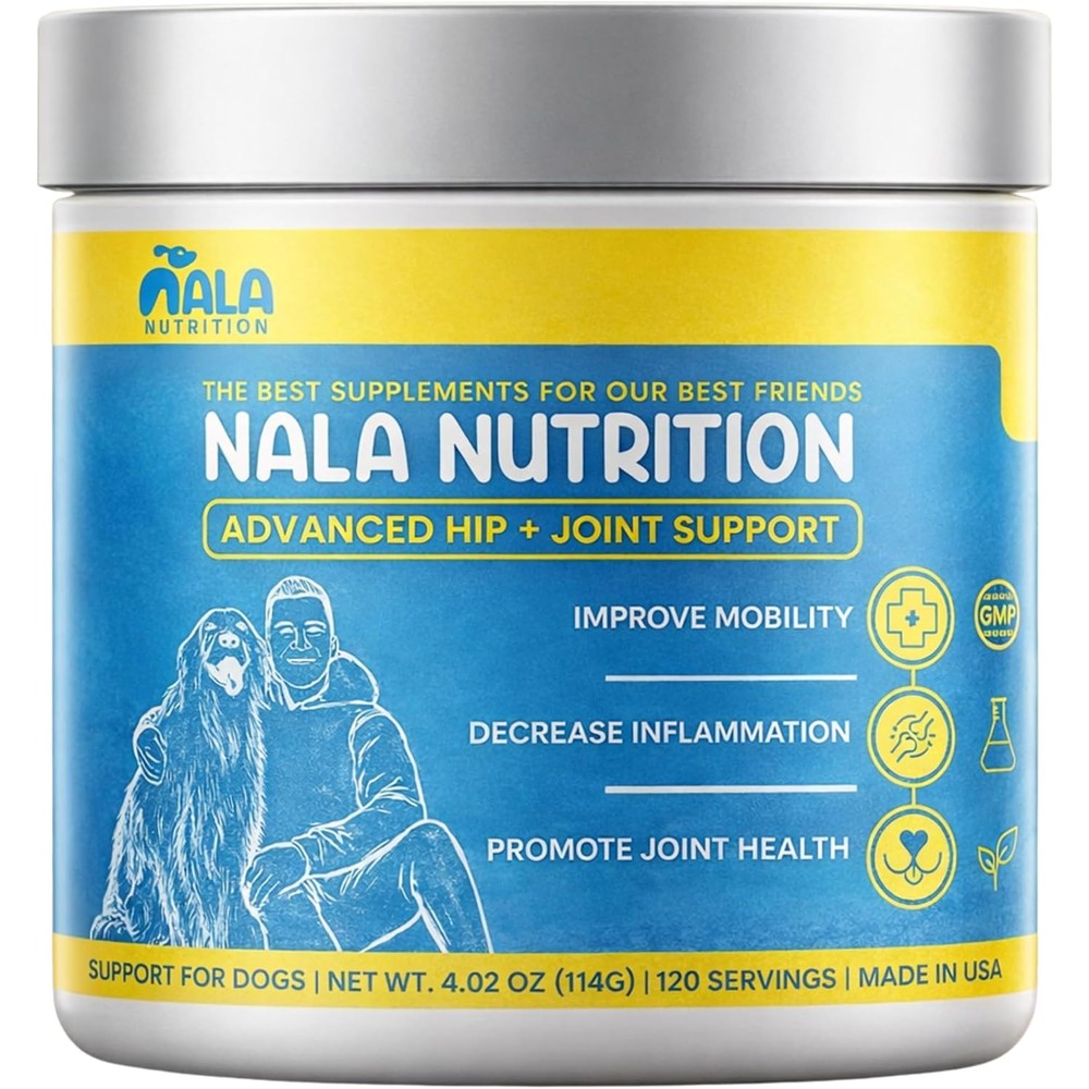 Nala Nutrition Dog Hip and Joint Supplement container front view