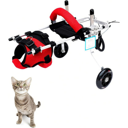 Tosphu adjustable 2 wheels cat wheelchair front view