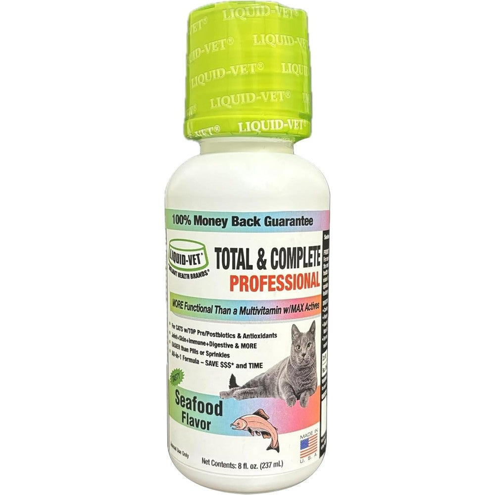 Liquid-Vet Premium 10-in-1 Cat Wellness Multi-Supplement bottle front view