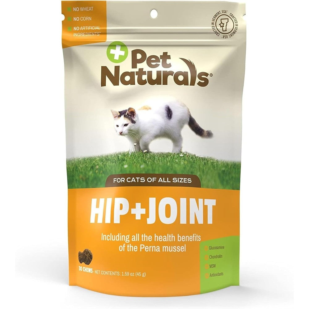 Pet Naturals Hip and Joint supplement for cats front packaging view