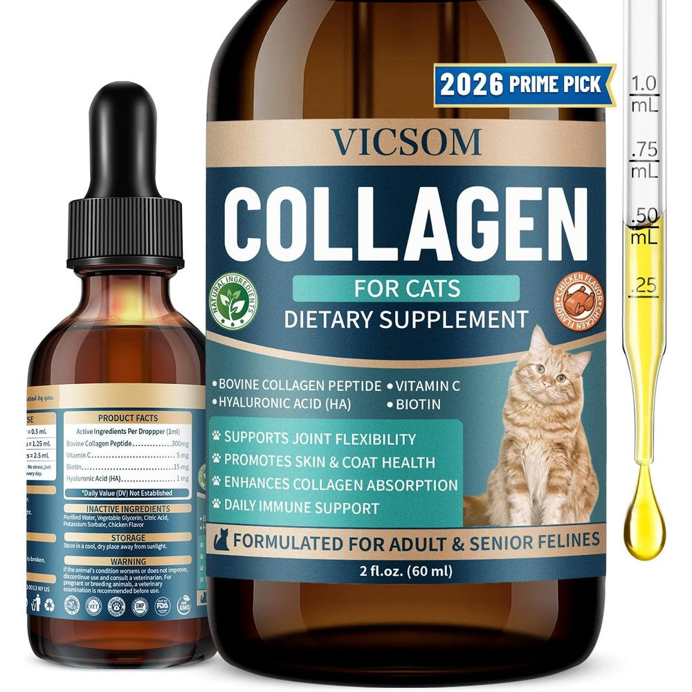 Beyxdu liquid collagen for cats bottle front view