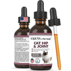 Nodens cat hip and joint liquid supplement front view bottle