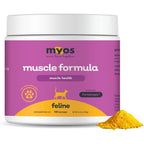 Myos Feline Muscle Formula container front view for senior cats