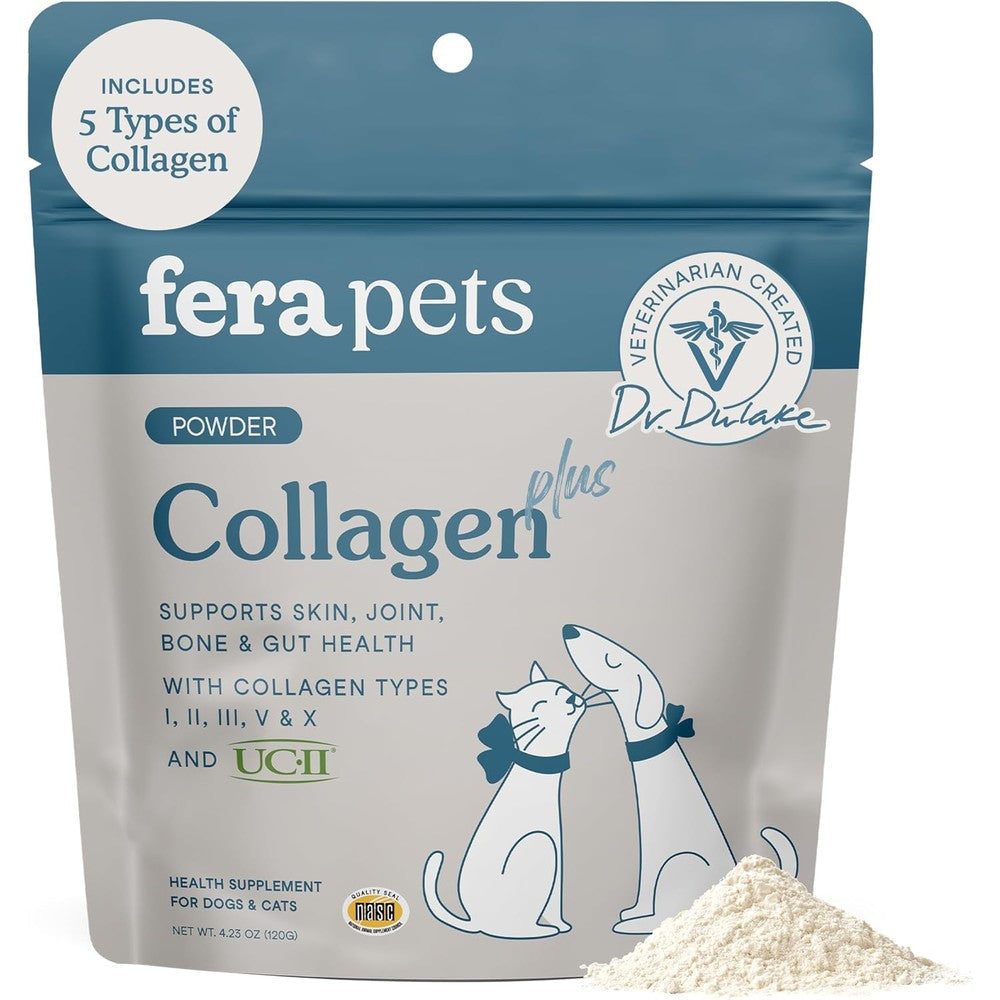 Fera Pets Cat and Dog Collagen Powder front view packaging