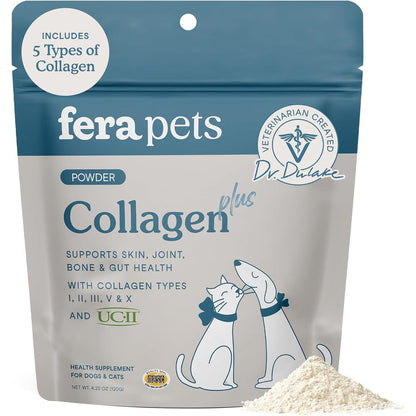 Fera Pets Cat and Dog Collagen Powder front view packaging