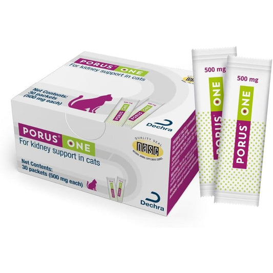 Dechra Porus One 500mg 30 count box front view